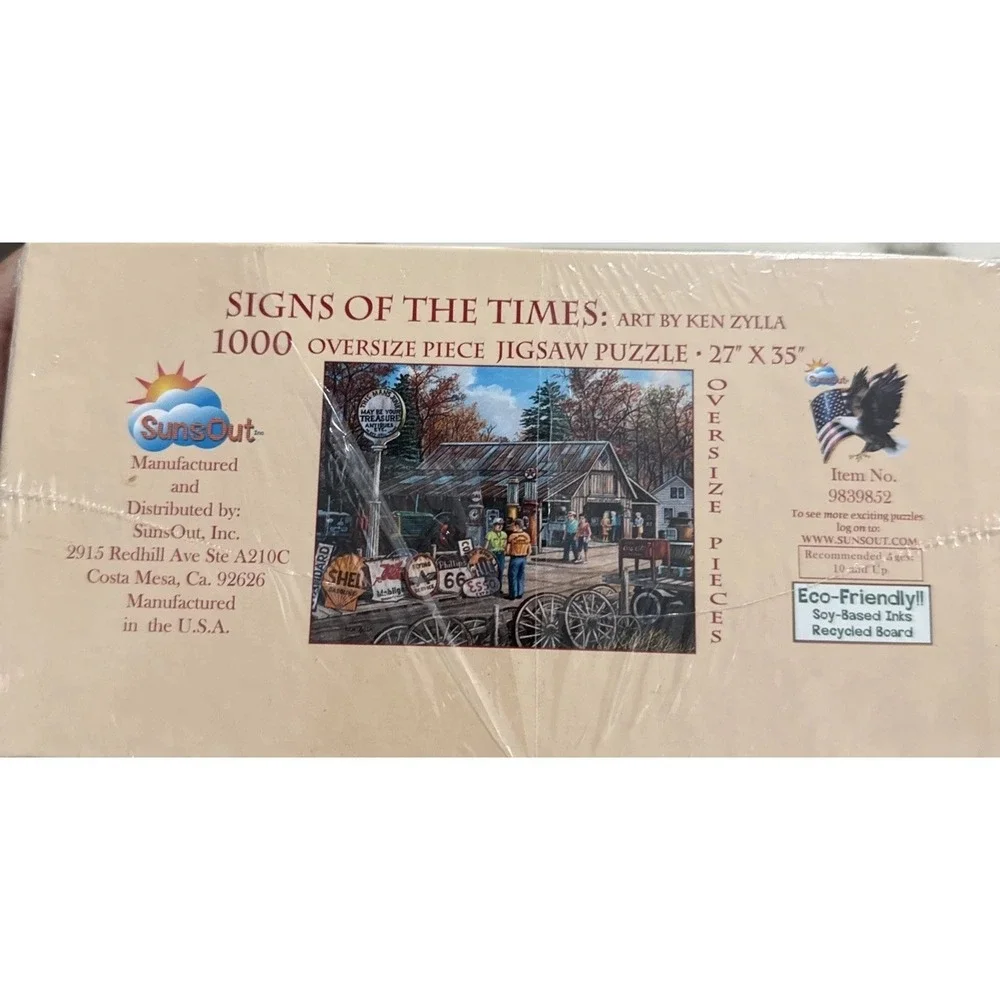 SunsOut Oversize 1000 Piece Puzzle Signs of The Times 27